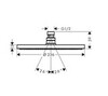Hansgrohe Raindance S 27623700 Верхний душ Ø 240 мм (белый матовый)