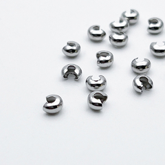 Шапочки для кримпов, сталь, размер 3 мм, цена за 10 шт