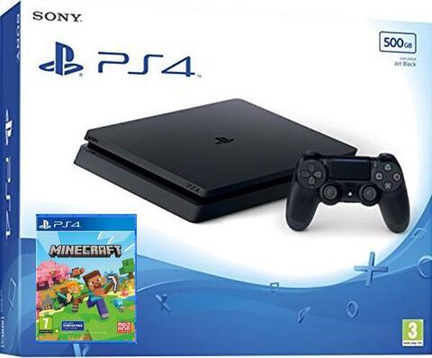 Игровая консоль Sony PlayStation 4 Slim Blu-ray Edition (Европа, 500ГБ, Black, CUH-2216A) + диск Minecraft