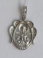 Именная Икона - Наталия (кулон с барельефом из серебра)