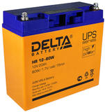Аккумулятор Delta HR 12-80 W ( 12V 20Ah / 12В 20Ач ) - фотография