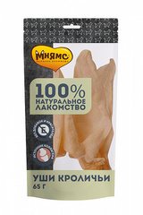 Мнямс лакомство для собак уши кроличьи 450г