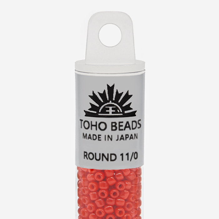 Японский бисер TOHO Round 11/0 (№45A), непрозрачный глянцевый