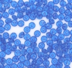 Бусины гранёные плоские пришивные акрил, Ø 6 мм, 50 гр