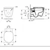Подвесной унитаз Ideal Standard CONNECT E272701 микролифт + Сиденье