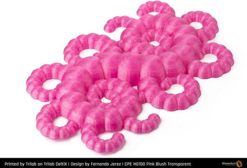 Пластик для 3D-принтера Fillamentum CPE HG100 Pink Blush Transparent