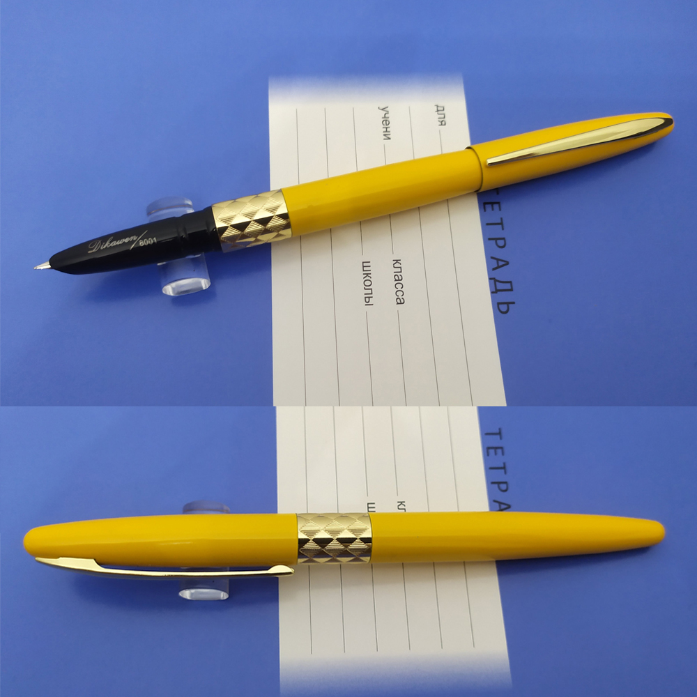Перьевая ручка Dikawen 8001, Китай. Корпус металл, перо F (0.5 мм), заправка пипеткой. Ликвидация 1000!