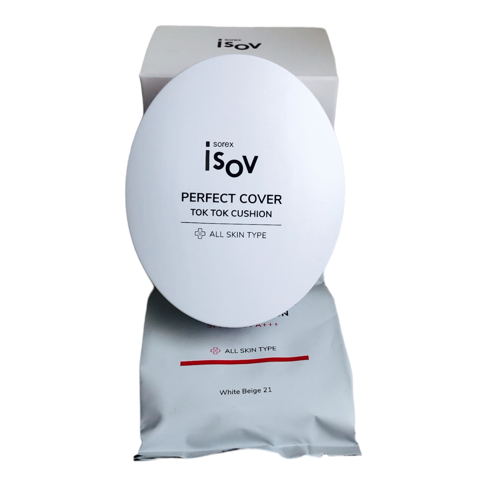 Купить Кушон идеальный для лица SPF 50+++ cо сменным блоком / Isov Sorex  Perfect Cover Tok Tok Cushion Set 15ml, 15ml SPF 50 +++ по выгодной цене в  Москве и других городах