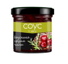 Соус брусничный с грушей и чили / 100 г / Сибирская ягода