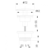 Abber AF0012SP Донный клапан Abber AF0012SP без перелива, фиксированный, сатин