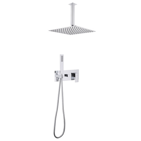 Abber AF8221 Душевая система Abber Daheim AF8221 скрытого монтажа без излива, хром