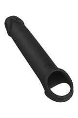 Черная насадка-удлинитель с вибрацией Vibrating Extender With Remote - 