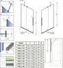 Radaway 10109638-01-01R Шторка для ванны Furo PND II 638*150 прозрачное 8 мм правая 1/2 хром
