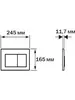 Aquatek PNS-0000001 PNS-0000001 (001AQ) Панель смыва Белая для INSP-0000001 Pneumo S (клавиши квадрат)