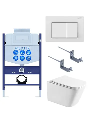 Aquatek SET Aquatek ЛИБРА T-TDI004 SET Aquatek ЛИБРА T-TDI004 рама Standard INS-0000018+унитаз AQ1505T-00 с тонким сиденьем soft-close+крепление KKI-0000002 +кнопка TDI-0000004