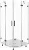 Aquanet NWD224 NWD2242 BETA 1000x1000x2000 шторка полукруг распашные двери стекло прозр хром Набор R550 (186404)