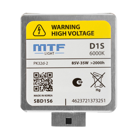 Лампа ксенон D1S (6000K) MTF Light Tuning
