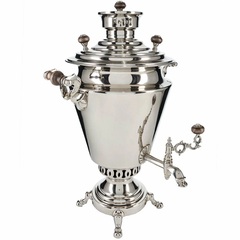 Самовар Жаровой «Рюмка гладкая» серебро 3,5 л