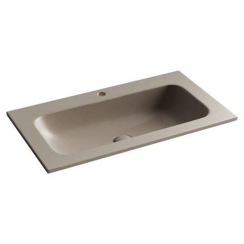 Ceramica Nova CN7012MC Раковина накладная Grace прямоугольная, с отверстием под смеситель, 810*457*137 мм, капучин