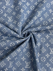 Джинс жаккард голубой, буквы VL BST3848