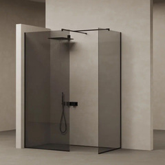 Salini 21209B Душевое ограждение ATRIO тонированное (black) фото
