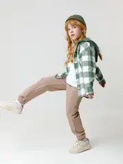 брюки  для девочки  КП 400635/песчаный берег