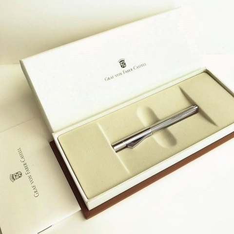 Ручка шариковая Graf von Faber-Castell Pocket Platimun, MBlack (148010)