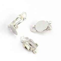 Основа-зажим для серёг, ш. 10 мм, никель