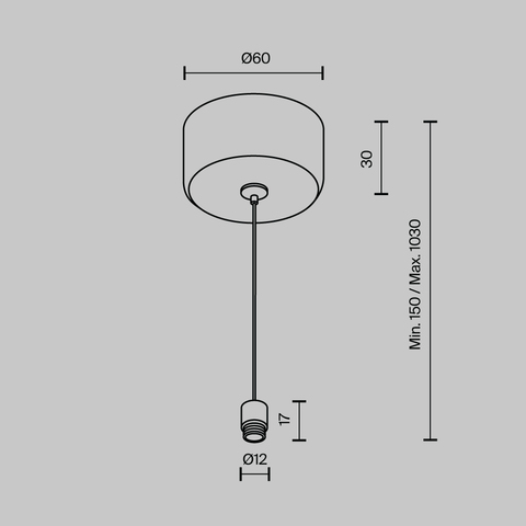 Аксессуар Maytoni Accessories for system shelf CA029SW-L1000-B