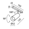 Трековый светильник Maytoni Focus led TR032-4-12WTW-S-DD-B