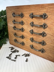 Ручка для шкатулки, цвет бронзовый, 4,8*1,3 см, набор 10 шт.