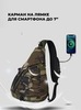 Картинка рюкзак однолямочный Nevo Rhino 9070 9070_Camo Army Green - 6