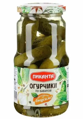 Огурцы По Баварски Пиканта 460гр Стекло