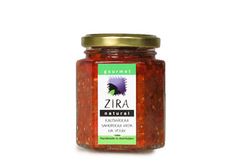 Каспийская заморская икра на углях Zira natural, 200г