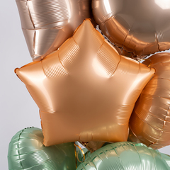 Г 18''/46 см, Звезда, Сатин, Персик, 1 шт.