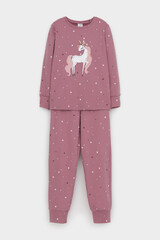 пижама  для девочки  К 1621/пепельная роза,звездочки