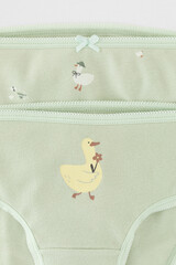 трусы/ уп  для девочки  К 1909-3уп/сахар,морская пена,гусята