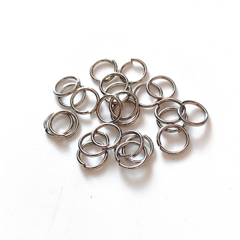 Соединительные колечки 8мм, толщина 1.2мм, нержавеющая сталь