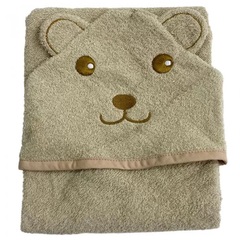 Полотенце-уголок топотушки М6 махра 100*75 см коричневый