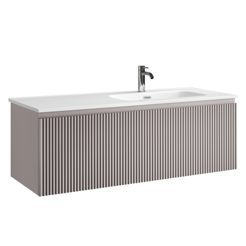 Sancos SNR1.0120RSM Тумба подвесная SANCOS Snob R 1.0 1195х445х406, c одним ящиком оснащенным доводчиками, Doha Soft , арт.SNR1.0120RSM