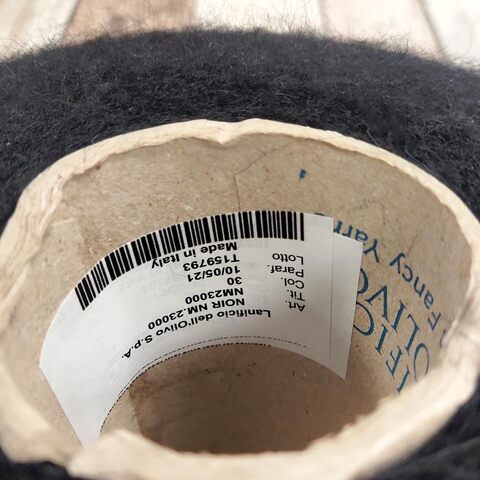 Кидмохер с бэби альпакой Lanificio del'Olivo NOIR 2300 черный