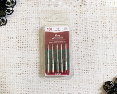 Иглы для бытовых машин для кожи №100, 5 игл