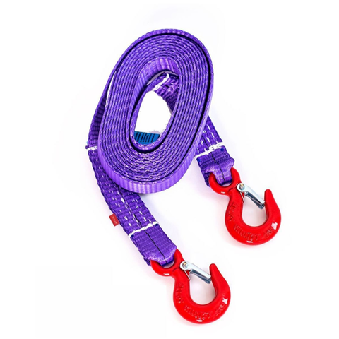 Буксировочный ремень Tplus 4/6 тонн (а/м до 2 тонн), 4.5 метра, крюк-крюк.
