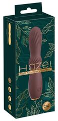 Коричневый вибратор Hazel 04 - 15 см. - 