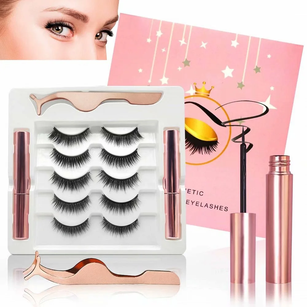 Накладные ресницы на магнитах многоразовые Magnetic Eyeliner Eyelash