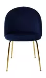 фото 6 Стул PRESLEY BLUVEL-86 NAVY BLUE / золотой каркас М-City на profcook.ru