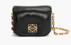 Сумка Loewe Puffer Goya Shiny Nappa Lambskin Leather Mini Case "Black"