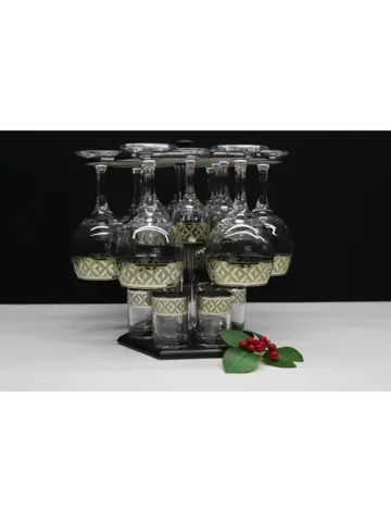 Барный набор 18 предметный с фужером