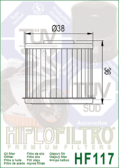 Фильтр масляный Hiflo HF117