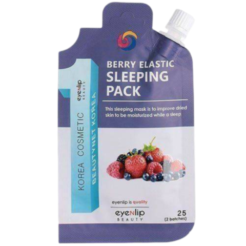 Eyenlip Pocket Berry Elastic Sleeping Pack Маска для лица ночная для сухой кожи с экстрактами ягод